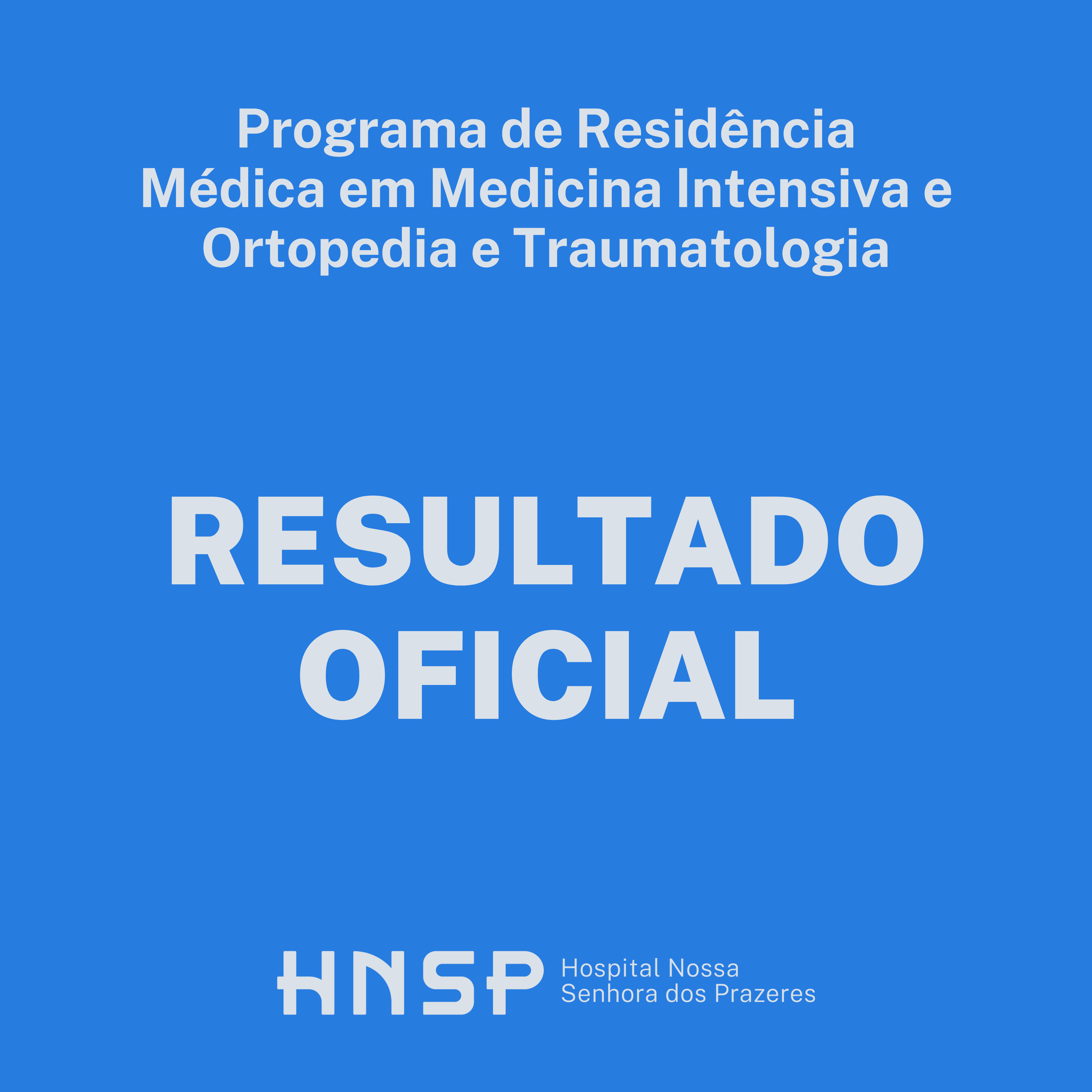 Resultado Oficial - Programa de Residencia Medica